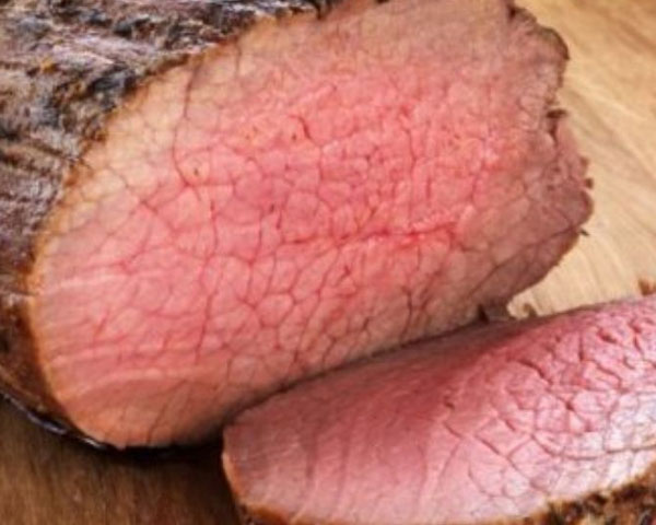 Фото Запеченная мраморная телятина в нарезке (незамороженная)