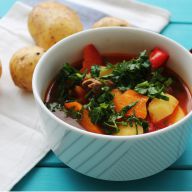 Фото Восточная шурпа с говядиной