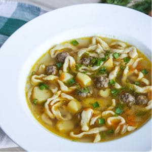 Фото Суп с фрикадельками